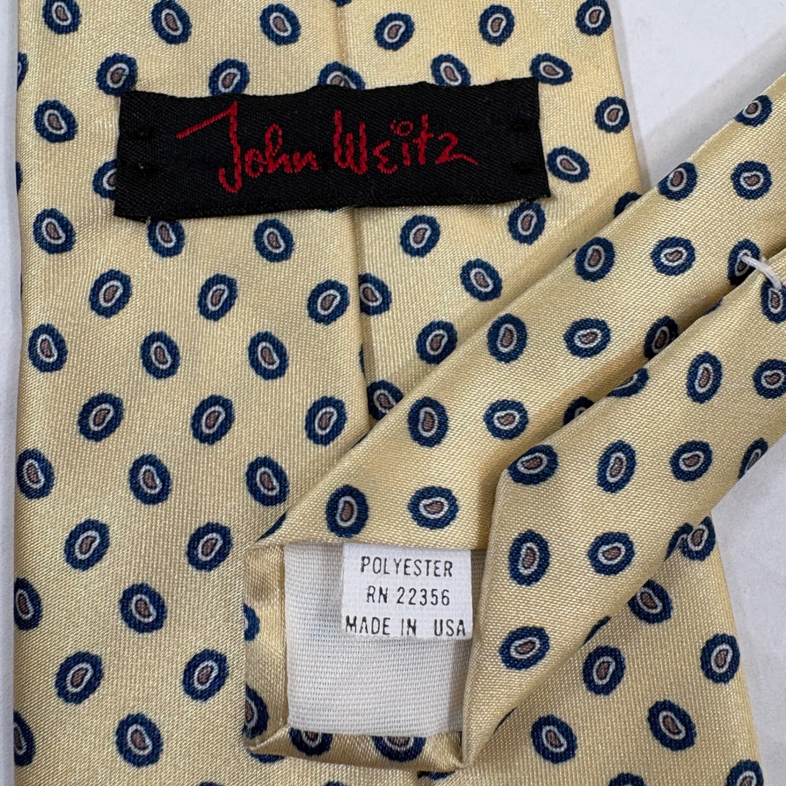 Lot 3 Ties St. Bernard, Roundtree &Yorke,John Weitz Necktie Mens Os Multicolored — image 3 of 8